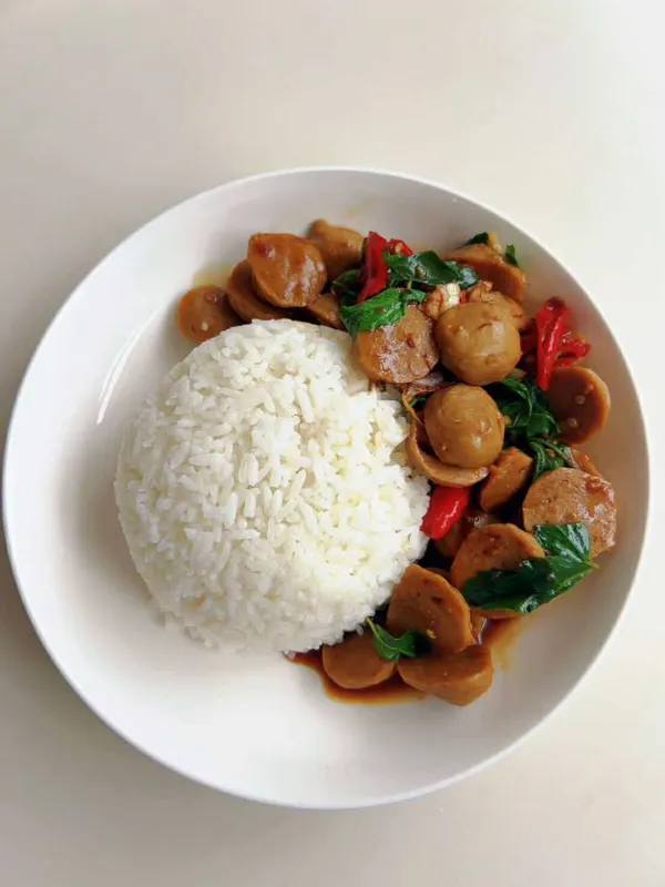 รูปสินค้า กะเพราลูกชิ้น