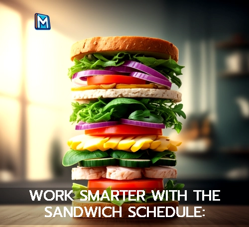 WORK SMARTER WITH THE SANDWICH SCHEDULE:
