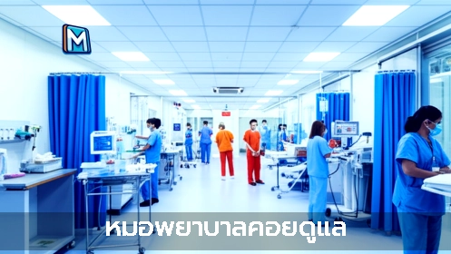 หมอพยาบาลคอยดูแล