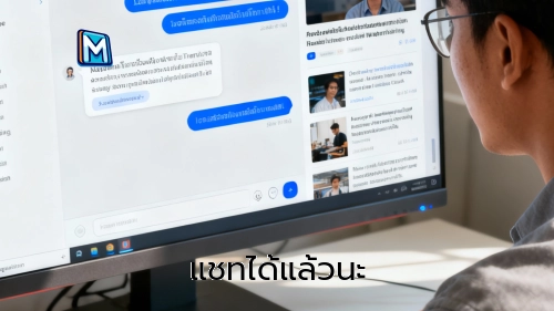 ภาพแนะนำ: DEV : สามารถแชทได้แล้วนะจ้า