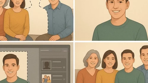 ไอเดียพร้อมท์เพิ่มคนในภาพหมู่