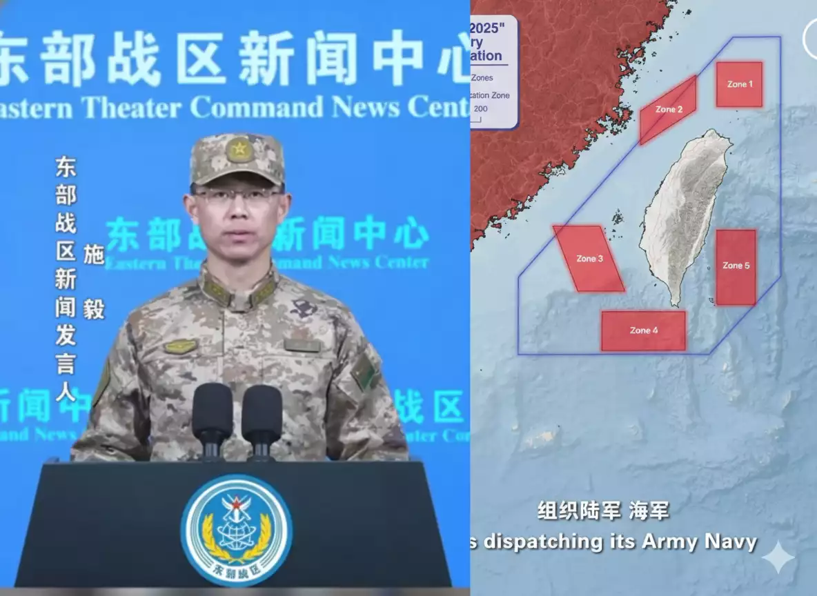 China Surrounds Taiwan in Massive War Games