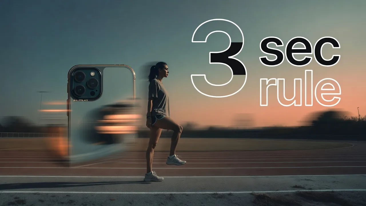 The rule of three seconds is, don't think too much and start working on it.