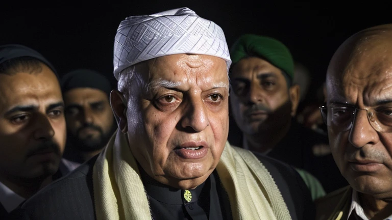 Senior Kashmir leader Farooq Abdullah escaped unhurt afte...