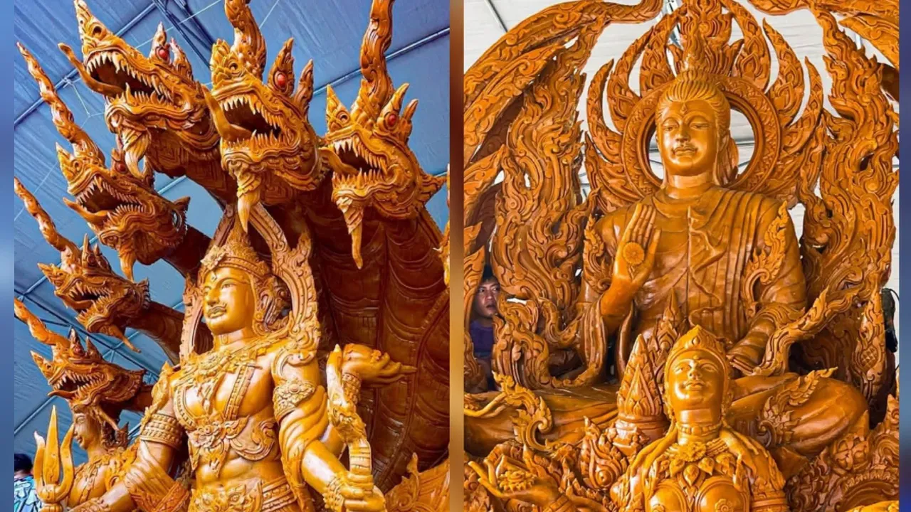 เทียนวัดไชยมงคล 69 พุทธศิลป์ผจญมาร สุดยอดฝีมืออุบล