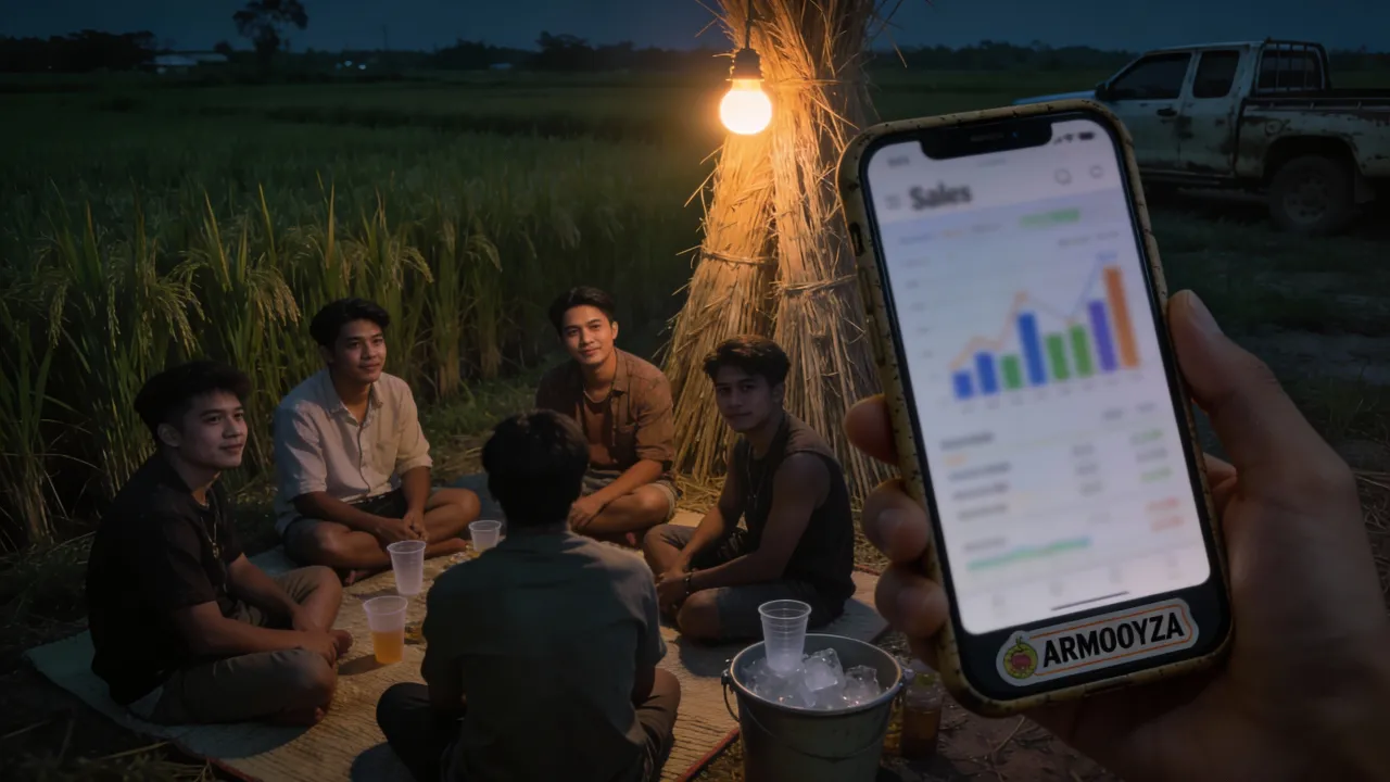 ภาพแนะนำ: นั่งในวงปีใหม่ 3 วงพูดอยู่ 3 เรื่อง